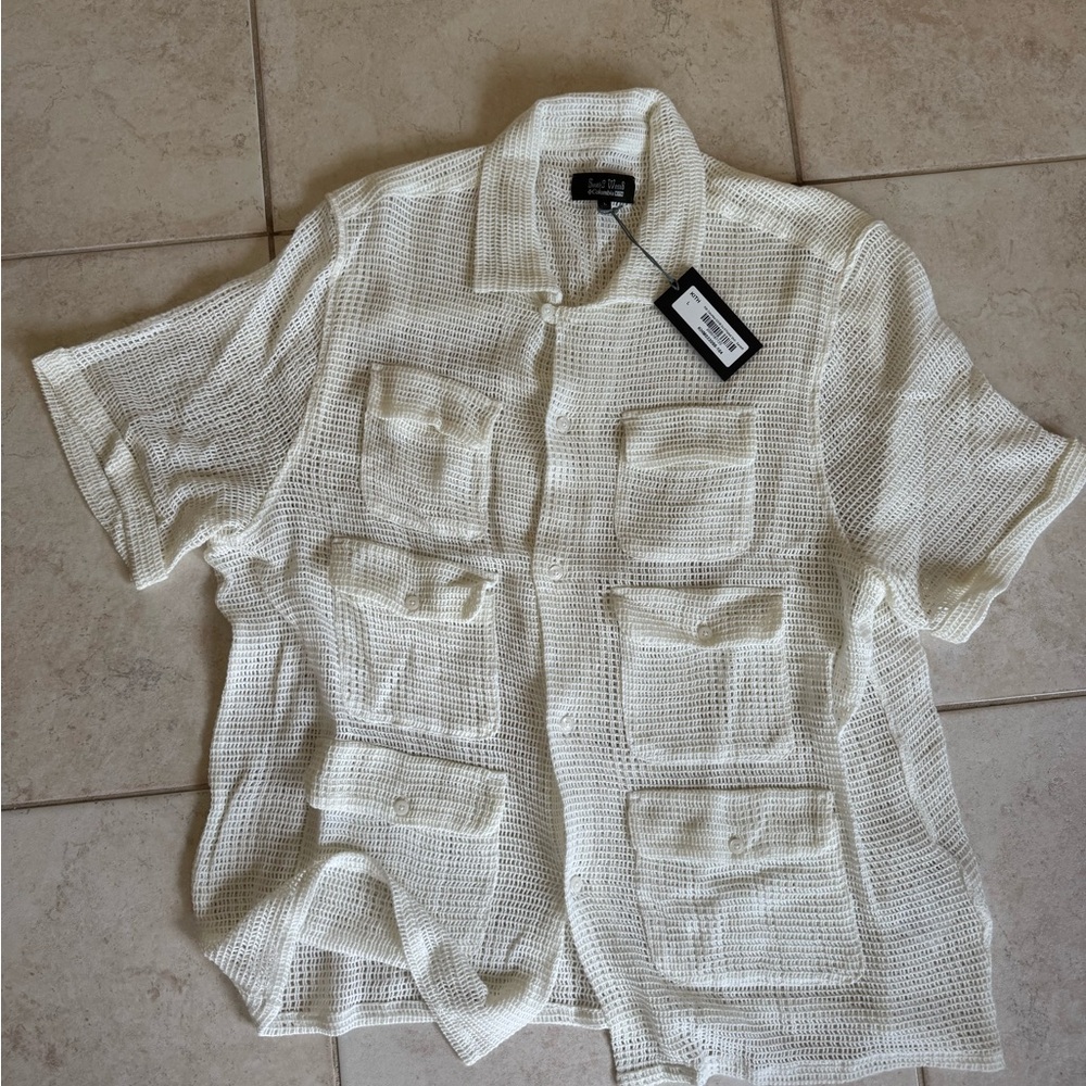 Kith Cream Textured Button-Up Shirt